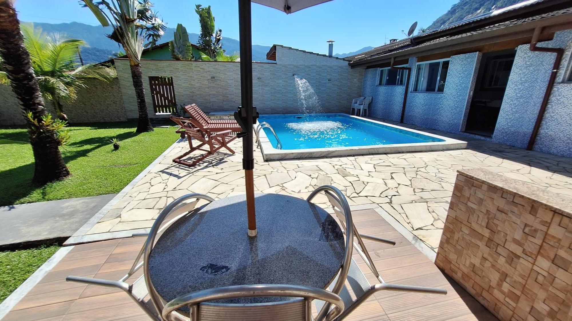 Casa com piscina 2 dormitórios com wi-fi Caraguatatuba Exterior foto