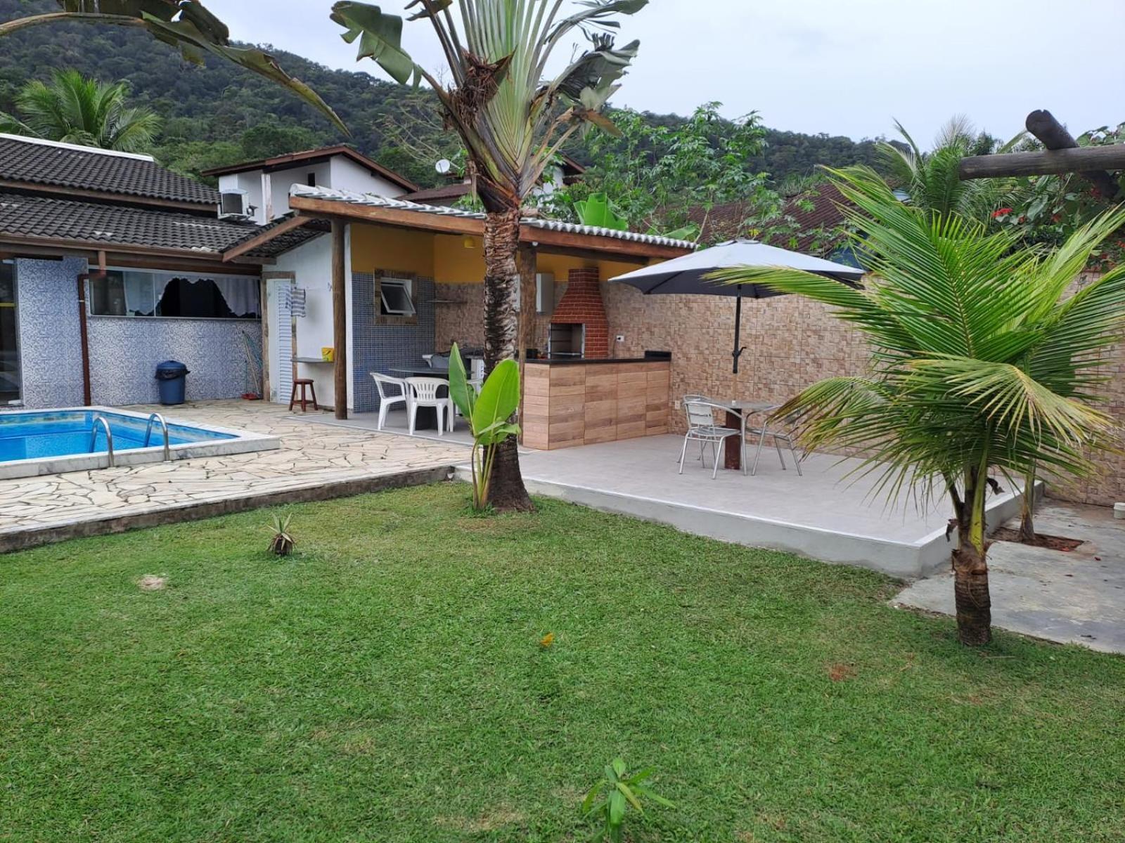 Casa com piscina 2 dormitórios com wi-fi Caraguatatuba Exterior foto